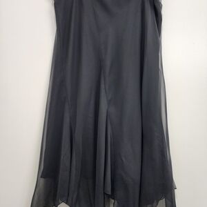 Cato Elegant Charcoal Asymmetrical Skirt